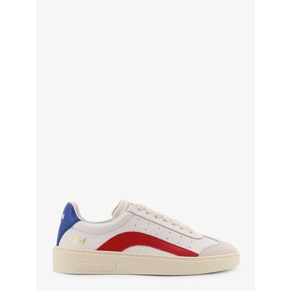 Dsquared2 Men Rider Leather Low-Top Sneakers